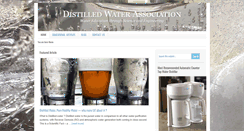 Desktop Screenshot of distilledwaterassociation.org