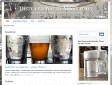 Tablet Screenshot of distilledwaterassociation.org